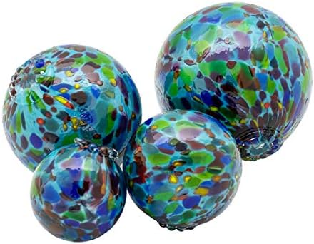 Totally Blown Glassworks Pond Float. Handmade Blown Glass, Garden Gazing Ball, Table Centerpiece
