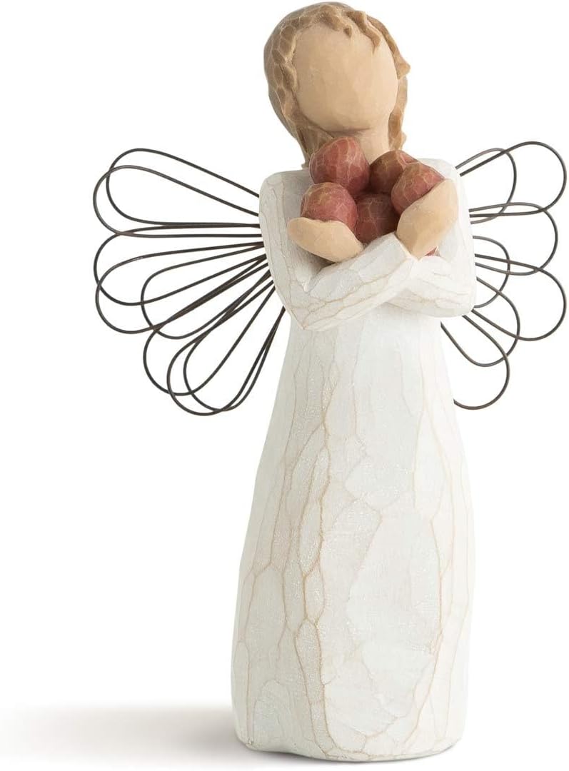 Willow Tree Angel of The Spirit, Sculpted Hand-Painted Figure | Hand-Painted Angel Figurine, Celebrating Friendship, Nature and Everyday Blessings, Sculpted by Artist Susan Lordi