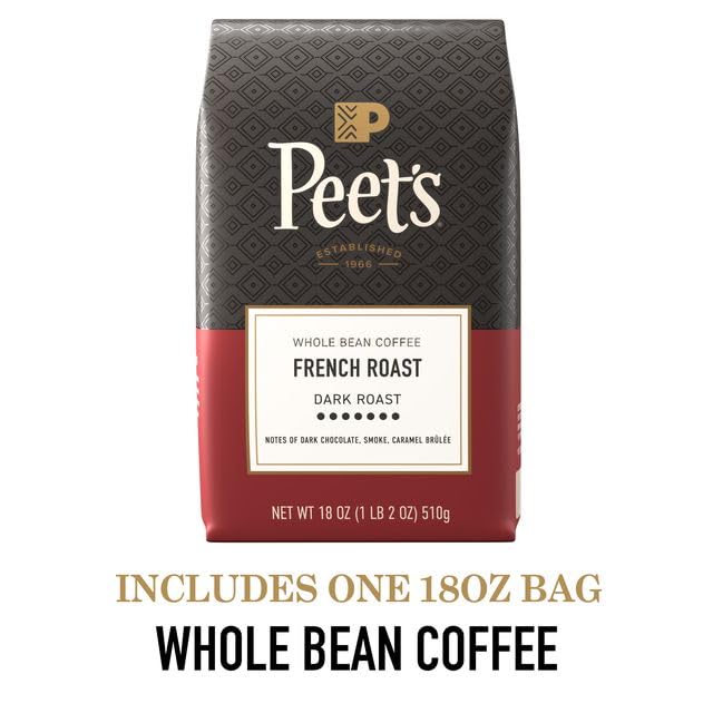Peet's Coffee Whole Bean Coffee, Dark Roast, Major Dickason's, 18 Ounces