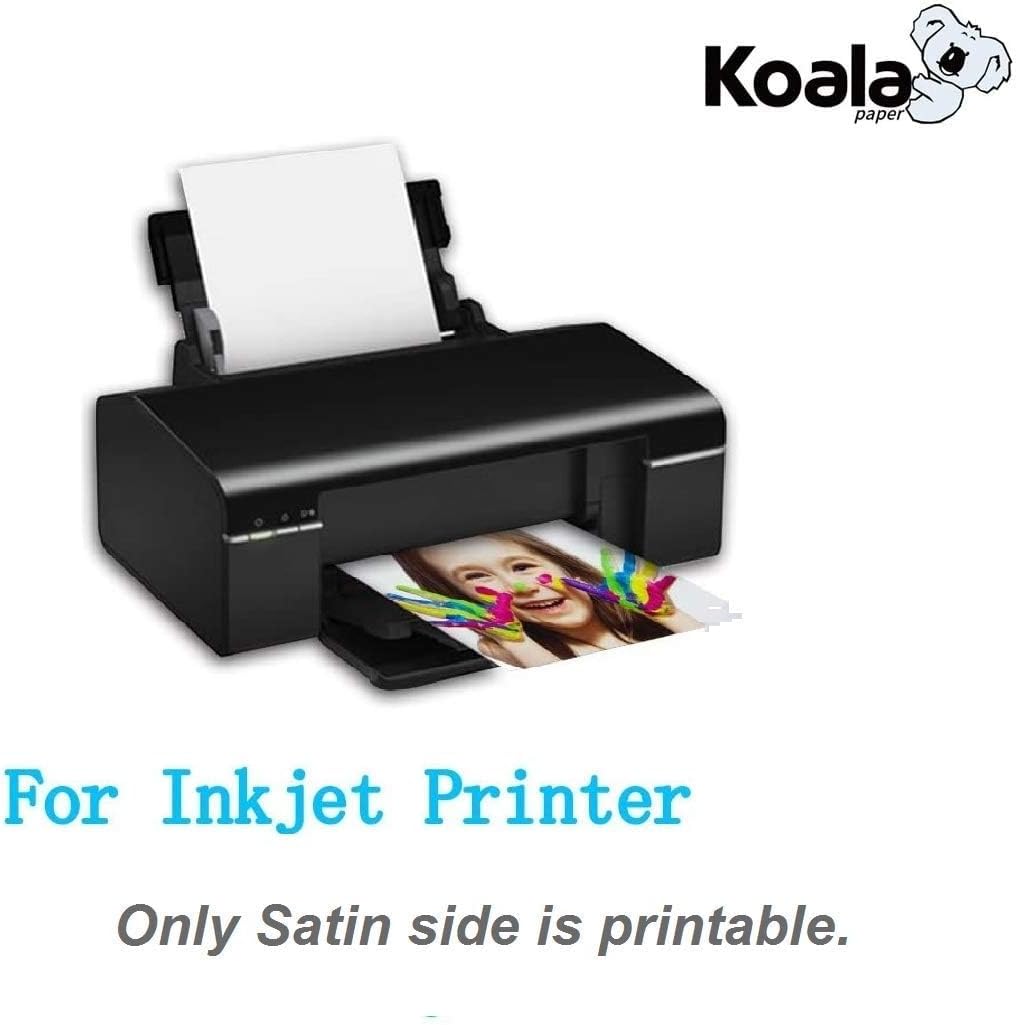 Koala Photo Paper Resin Coated 11x17 In Satin Photo Printer Paper 72lb