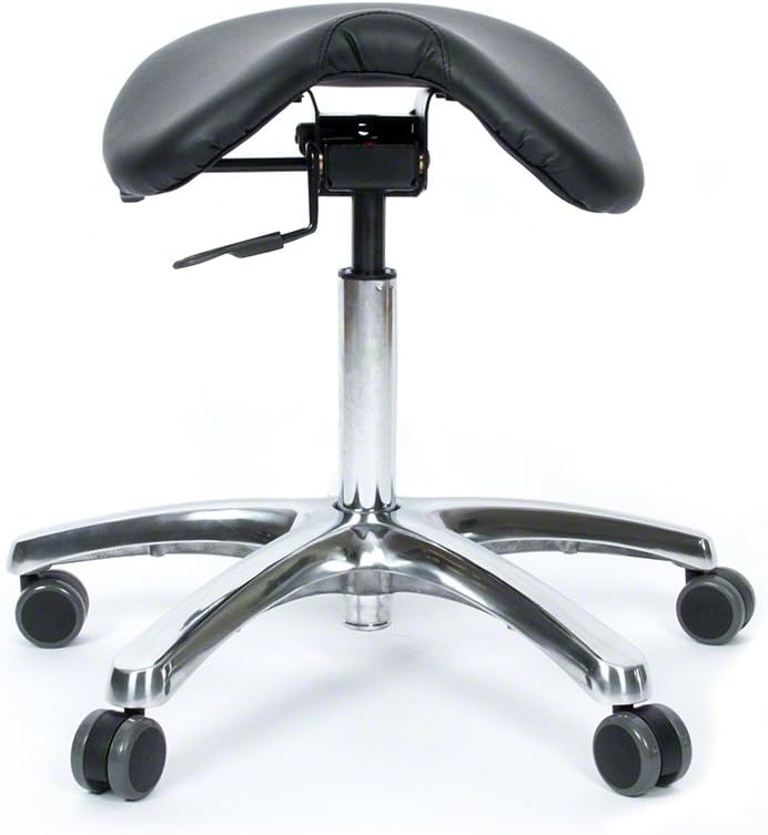 BetterPosture Saddle Chair –Multifunctional Ergonomic Back Posture Stool with Tilting Seat – Reduce Pressure on Lower Back and Improve Posture While Sitting