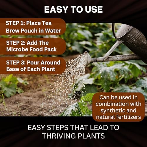 Xtreme Gardening Xtreme Tea Brews – Compost Tea Kit, 2-Pack 80g Pouches, Each Brews 5 Gallons, Bloom Booster & Yield Booster with Worm Castings & Microbe Food Pack, Works with Any Fertilizer Program