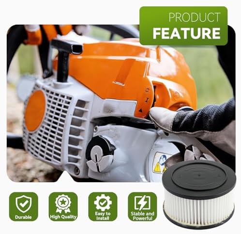AUTOKAY MS271 MS391 Air Filter Fits for Stihl MS231 MS241 MS251 MS261 MS271 | MS291 MS311 MS381 Chainsaw Air Filter 1141 120 1600 with Spark Plug
