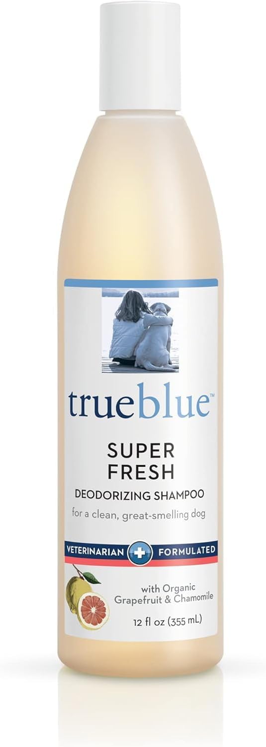 Trueblue Pure & Sure Puppy Shampoo – Cleansing Wash, Deodorizing, Moisturizing – Toxin Free, Milk, Honey Natural Botanical Blend – Tearless Dog Shampoos – 12 Fl. Oz.