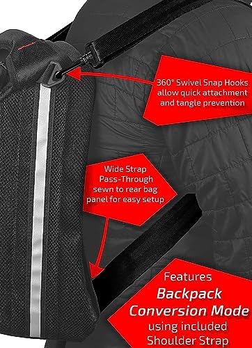 450 Magnetic Tank Bag, Water-Resistant, Tear-Resistant, Industrial Grade Ballistic Nylon with Anti-Scratch Rubberized Polymer Bottom, Strong Neodymium Magnets – Black