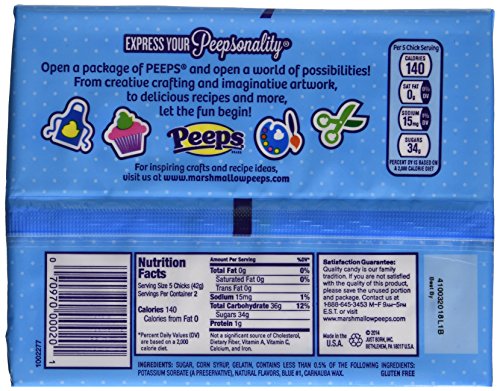 Peeps Blue Chicks/10-Cnt (Pack of 3)