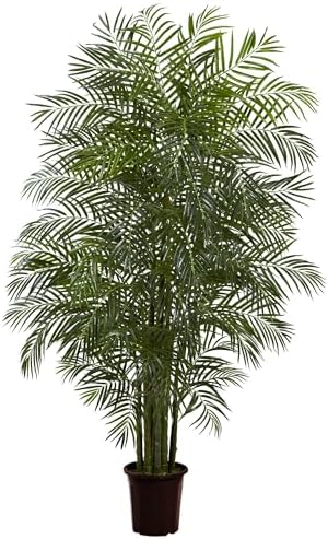 Nearly Natural 7.5ft Artificial Areca Palm Tree, UV Resistant (Indoor/Outdoor)