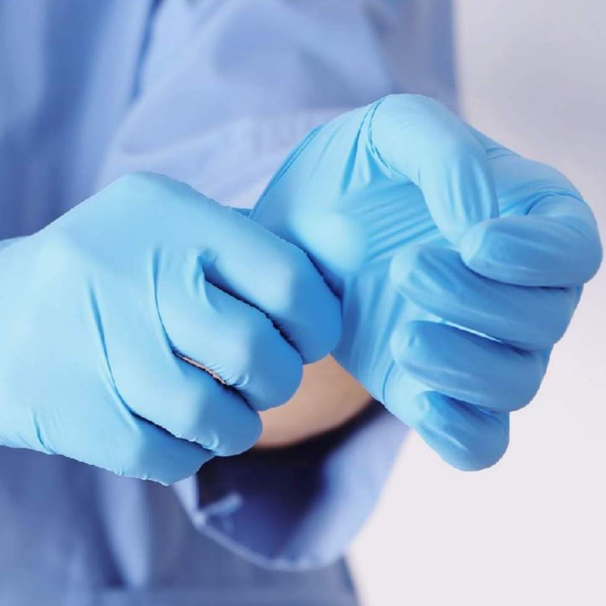 Basic Medical NGPF-7002 Blue Nitrile