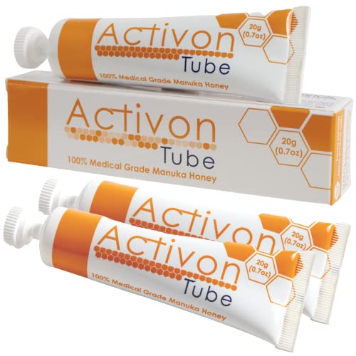 Activon Medical Grade 100% Manuka Honey Gel Tube Natural Healing of Wounds 20g Pack of 1