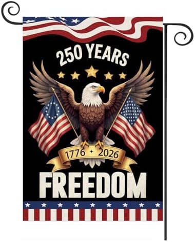 American Flag USA Garden Flag 12 x 18 - Patriotic Double Sided Small Flags for Yard