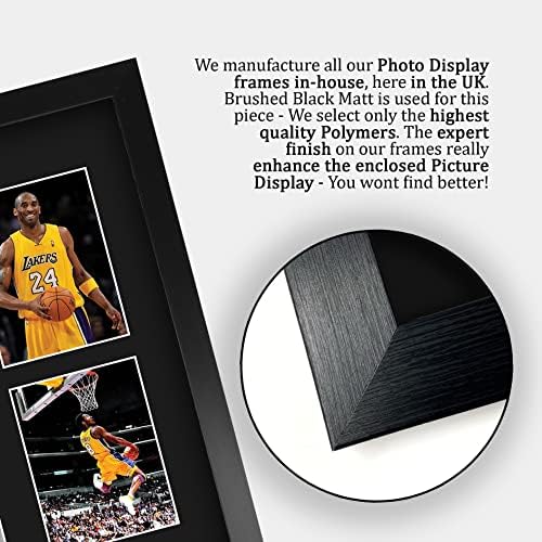 HWC Trading Kobe Bryant Signed Large 16 x 12 inch (A3) Printed Gifts Autograph Photo Display - 16" x 12" Framed