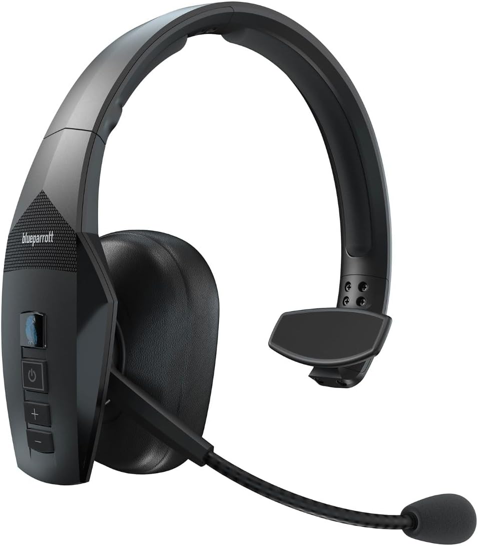 BlueParrott B550-XT Bluetooth Headset | 96% noise canceling headset for truck drivers; voice control, IP54-rated, 24 hr talk time