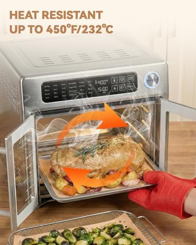 180PCS Air Fryer Parchment Paper Liners Compatible with Emeril Lagasse 26QT | Extra Large French Door Air Fryer Toaster Oven Combo