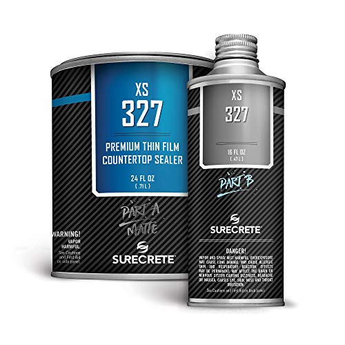 Surecrete XS-327 Concrete Countertop Sealer Matte Finish Food Safe Water Based (100 ft²) 1 Quart