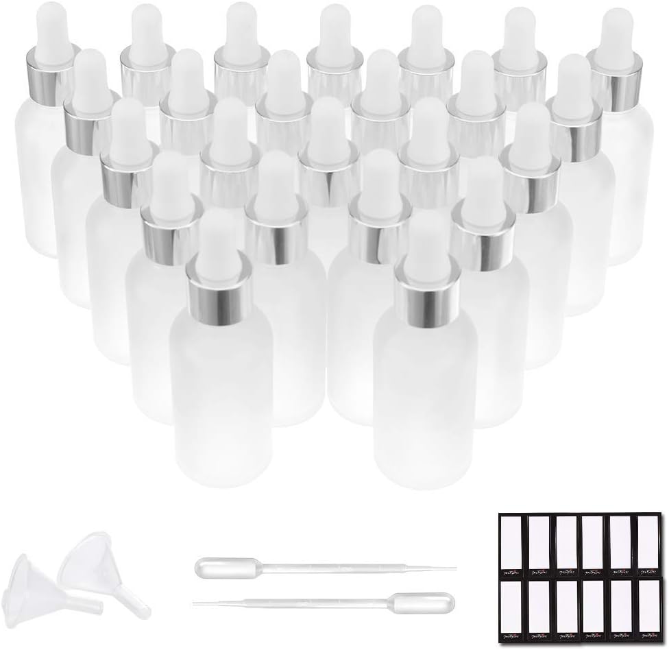 PrettyCare Glass Eye Dropper Bottles 99 Pack