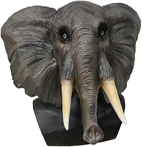 Latex Animal Full Head African Elephant Mask Animal Fancy Masquerade Party Costume Mask