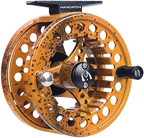 M MAXIMUMCATCH Maxcatch ECO Large Arbor Fly Fishing Reel (3/4wt 5/6wt 7/8wt) and Pre-Loaded Fly Reel with Line Combo