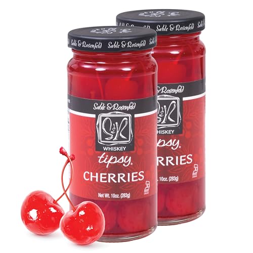 Sable & Rosenfeld Bourbon Tipsy Dark Reserve Cherries, 10 oz, Pack of 1