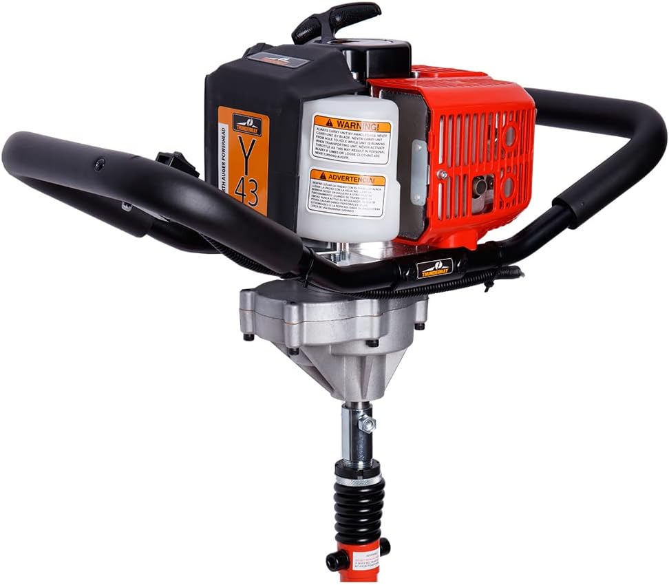 THUNDERBAY Partner Up 1 or 2 Man Earth Auger with 52cc, 2 Cycle Engine+ Extension