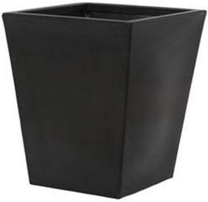 Tusco CT22BK Cosmo Square Planter, Black, 22-Inch