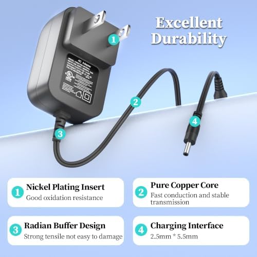 14V Charger for Halo Bolt Jump Starter Air+ 58830 57720 Compact Car Battery | Compatible with Halo Bolt 57720 58830 1201 44400 Replacement charging