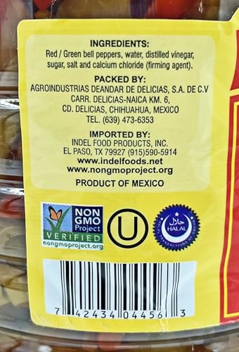 Del Sol Cut Sweet Bell Peppers in Brine (1 Gallon)