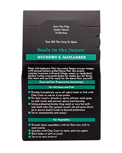Char Crust Dry-Rub Seasoning, Hickory and Molasses, 4 Oz (Pack of 1)