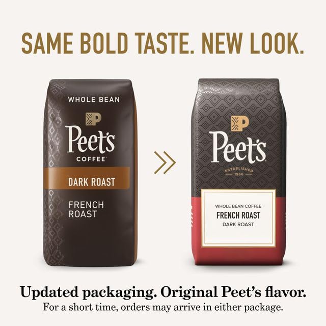 Peet's Coffee Whole Bean Coffee, Dark Roast, Major Dickason's, 18 Ounces