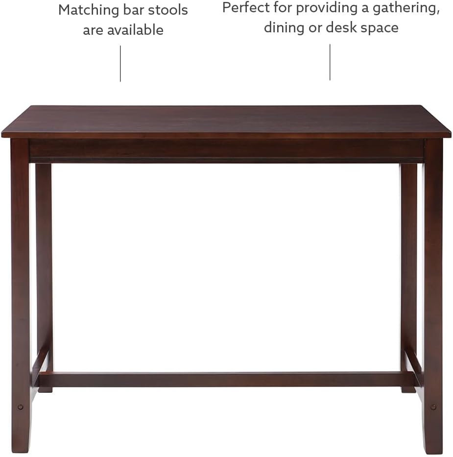 Linon Claridge Rustic Wood 36 inch Height Pub Table