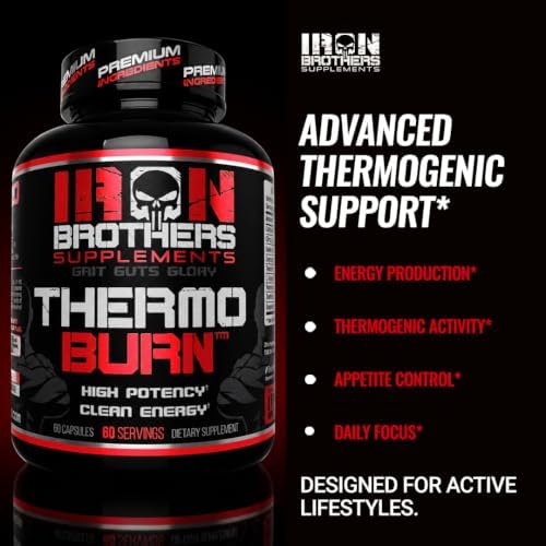 Iron Brothers Thermo Burn Hardcore Fat Burner – High Stim Thermogenic with Yohimbine HCl