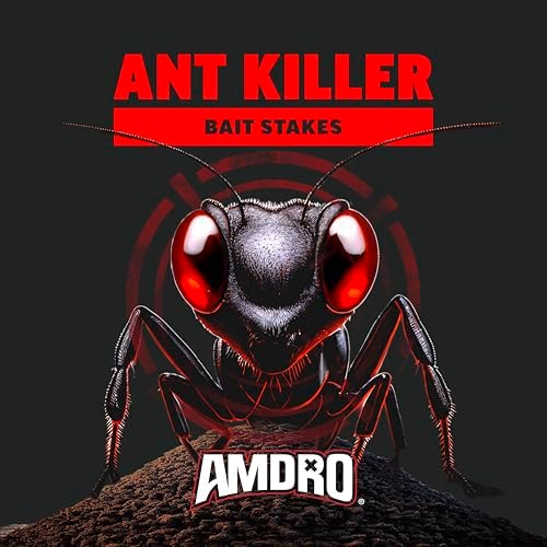 Amdro Ant Killer Bait Stations, 8-Pack Stakes- Indoor or Outdoor Use, Kills the Queen & the Entire Colony | Ready-to-use, pre-filled