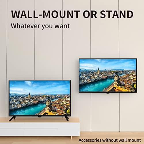 ATYME 32-inch Class 60Hz 720p HD LED TV Flat Screen 1*USB 3* HDMI 1*VGA ARC Dual Channel 8W Speakers Monitor Television Non-Smart Television 320GM5HD