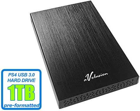 Avolusion HD250U3 1TB USB 3.0 Portable External Gaming Hard Drive (for PS4, Pre-Formatted)