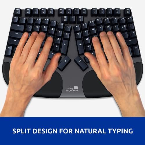 Cleave Split Ergonomic Mechanical Keyboard – All-Day Comfort, Boosts Productivity, Natural Typing Posture, Tactile Optical Switches