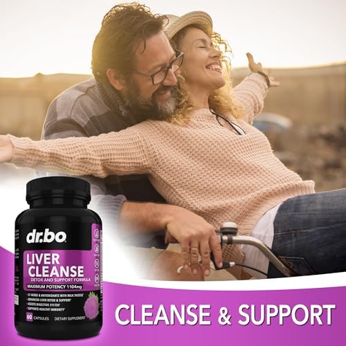Liver Cleanse Detox Support Supplement - Complete Health Repair Pills with Artichoke, Berberine