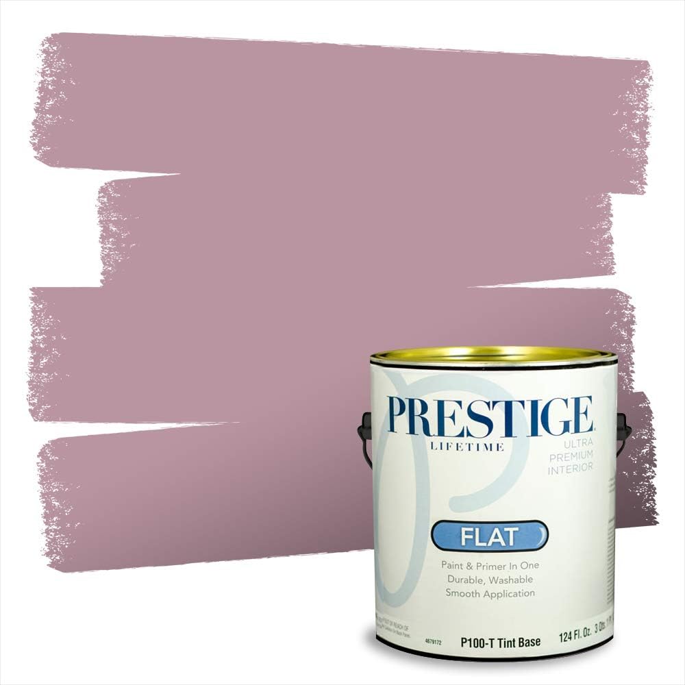 PRESTIGE E500-P-SW6303 Exterior Paint and Primer in One, 1-Gallon, Semi-Gloss, Comparable Match of Sherwin Williams Rose Colored, 1 Gallon, SW17-Rose