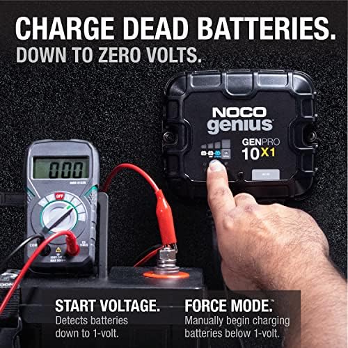 NOCO GENPRO10X1 12V 10A 1-Bank OnBoard Marine Battery Charger & Maintainer