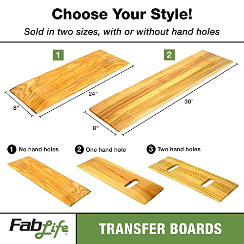 Generic 50-3000 FabLife Deluxe Hardwood Transfer Board for Easy Patient Transfer, 8" x 24"