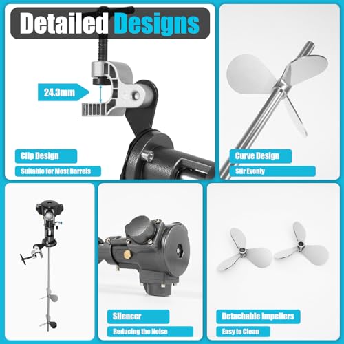 50 Gallon Pneumatic Automatic Paint Mixer Stainless Steel Pneumatic Mixer Paint Mixer Industrial Coating Ink Paint Mixer Air Agitator 1/2 HP 200L
