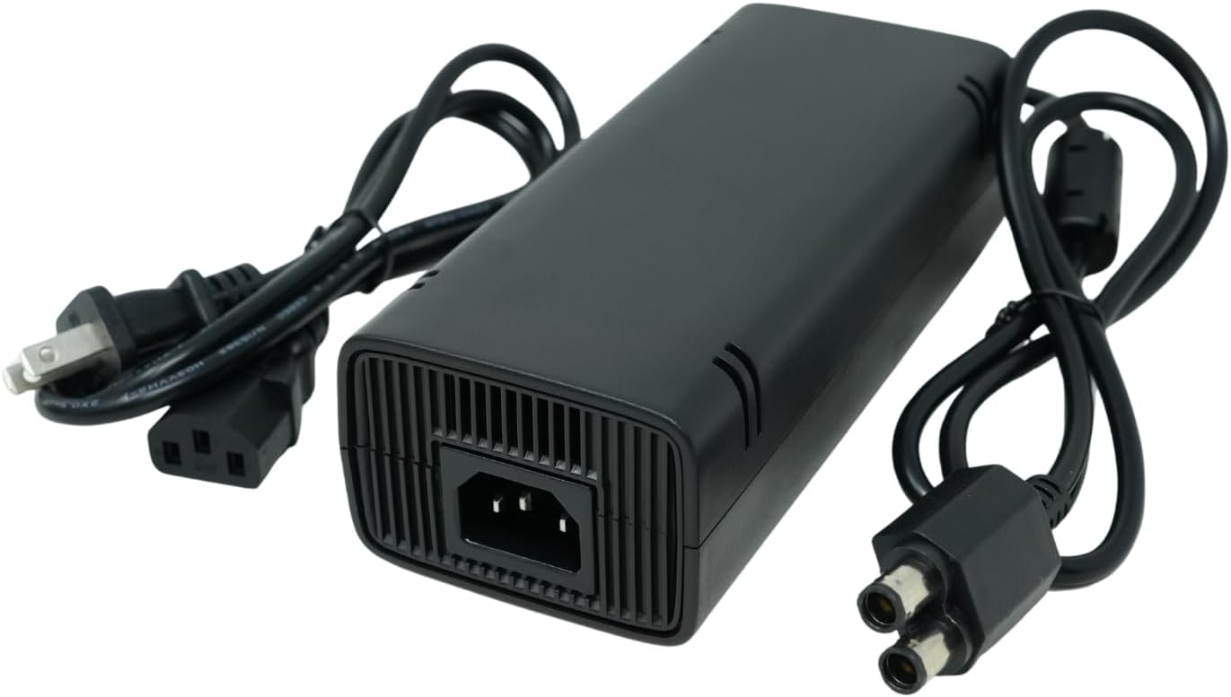 Old Skool AC Adapter Power Supply Cord for Xbox 360 Slim | For Xbox 360, Power Supply