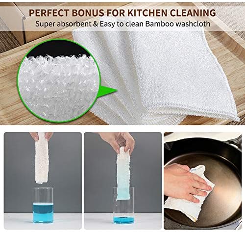 Herda 316L Cast Iron Scrubber Cleaner, Large Cast Iron Chain Mail Scrubber