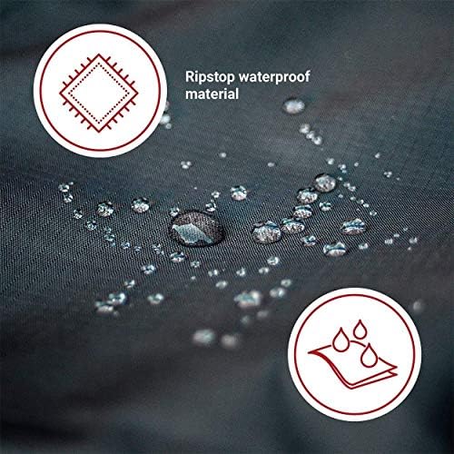 Riding Lawn Mower Cover, Waterproof Tractor Cover Fits Decks up to 54", Heavy Duty 420D Polyester Oxford, Durable, UV