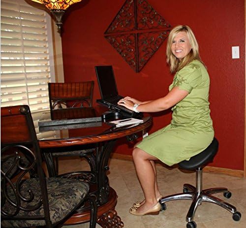 BetterPosture Saddle Chair –Multifunctional Ergonomic Back Posture Stool with Tilting Seat – Reduce Pressure on Lower Back and Improve Posture While Sitting