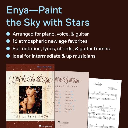Enya - Paint the Sky with Stars Piano, Vocal and Guitar Chords