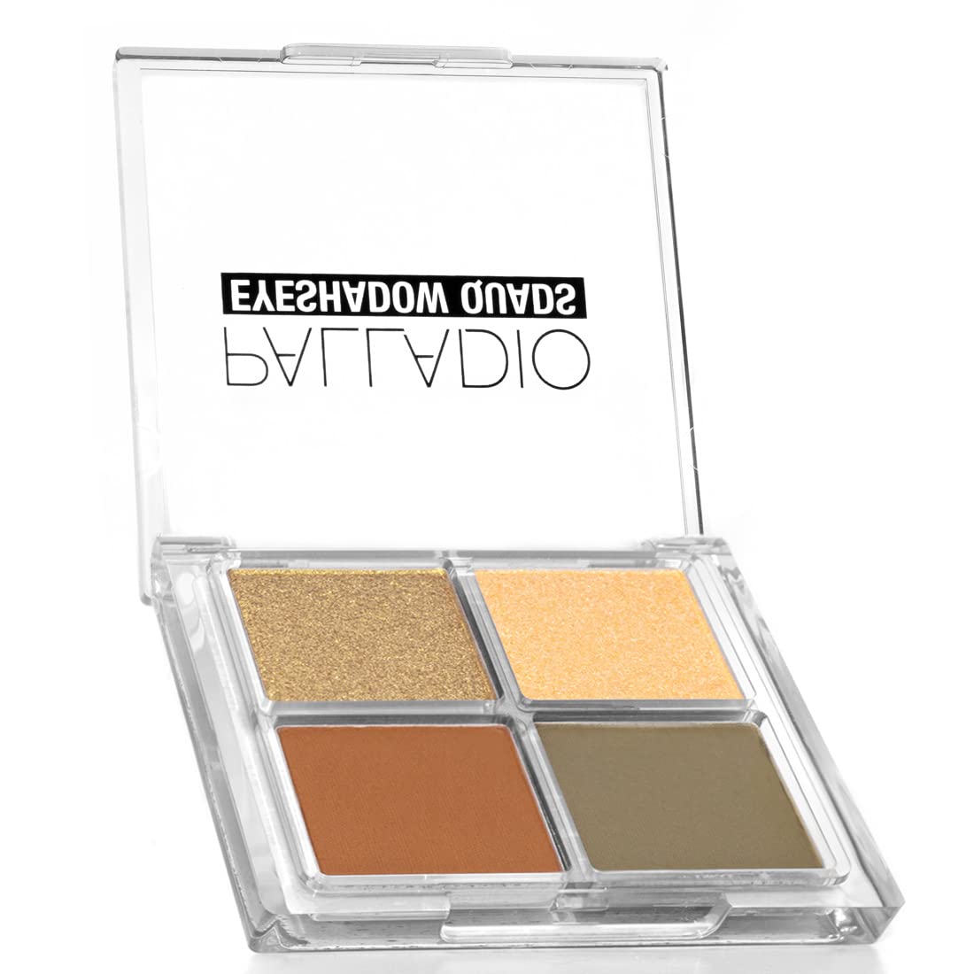 Palladio Eyeshadow Quads, Velvety Pigmented Blendable Matte, Metallic and Shimmer Finishes, Creamy Formula, Four Way Quad Eye Shadow Palette, Talc-Free (Ballerina)