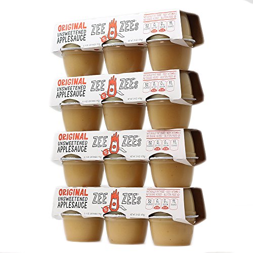 Zee Zees Mango Peach Applesauce Cups, Unsweetened, All Natural, No Sugar Added, 4 oz Cups, 24 pack