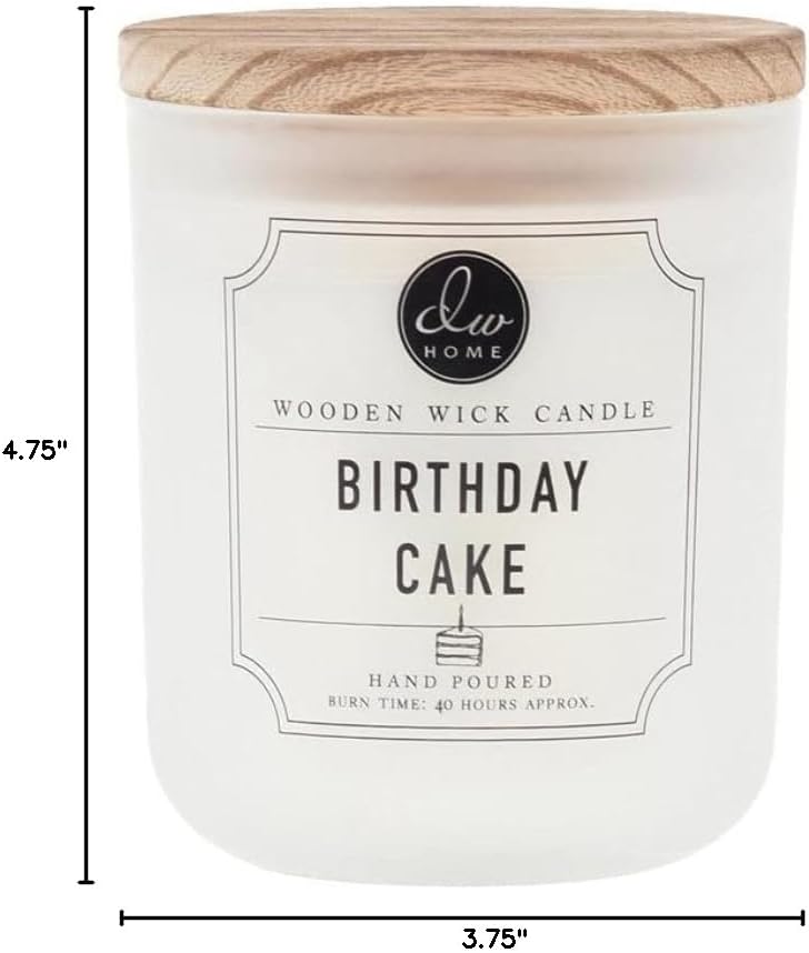 DW Home Vanilla Bean Scented Candle for Home, 15 oz, Large Double Wick Candle Jar, Up to 56H Burn Time, Luxury Scented Candle for Relaxation, Gifting, Home Decor