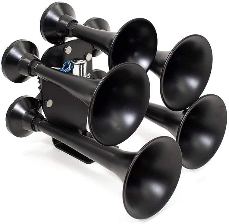 HornBlasters Smooth Black 5 Trumpet Katrina Train Horn