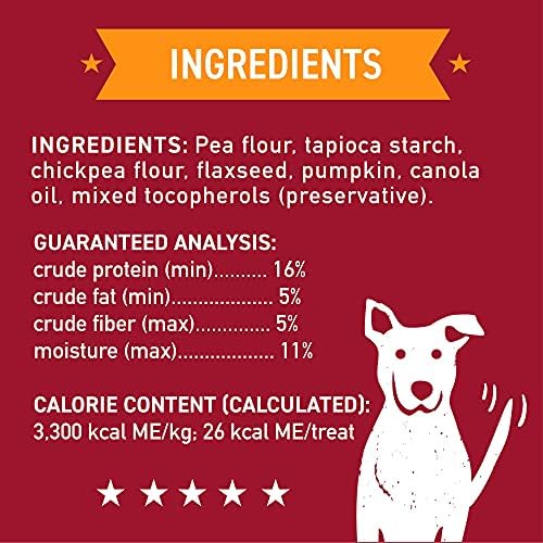 Cloud Star Wag More Bark Less - Dog Treats - Crunchy Biscuits - Grain Free Pumpkin - 2.5 lb Pouch
