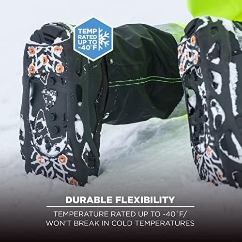 Ergodyne 6304 Performance Ice Traction Device, Black, One Pair, Small